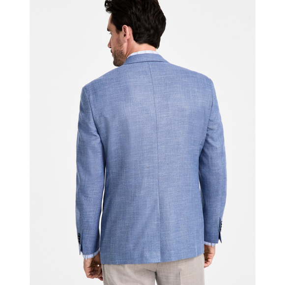 Michael Kors Men Classic Fit Sport Coat Blue/White Size 50L - Picture 4 of 4